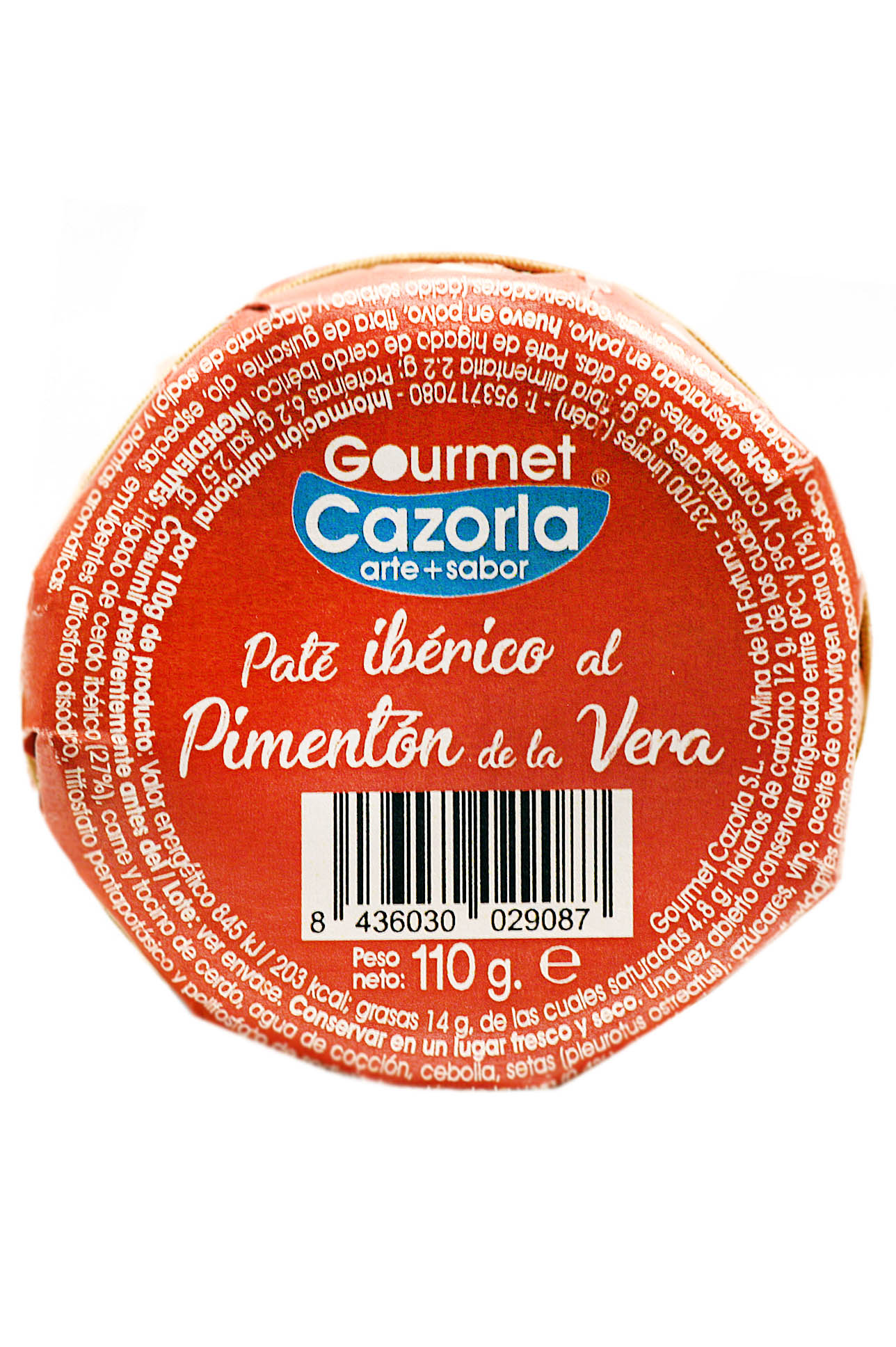 Paté Ibérico Al Pimentón Picante  Gourmet Cazorla