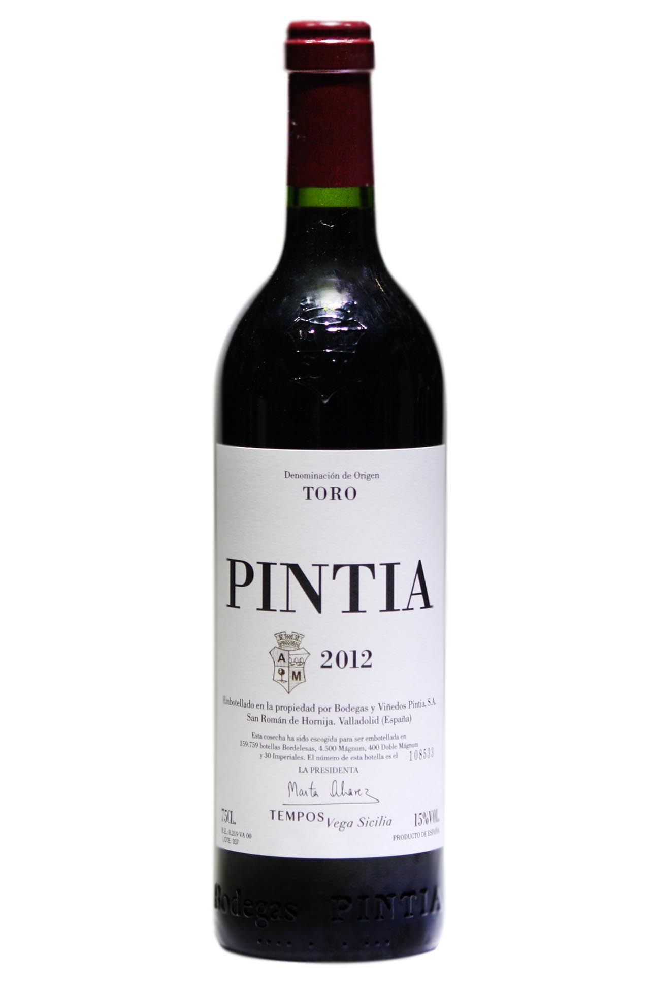 Pintia red wine