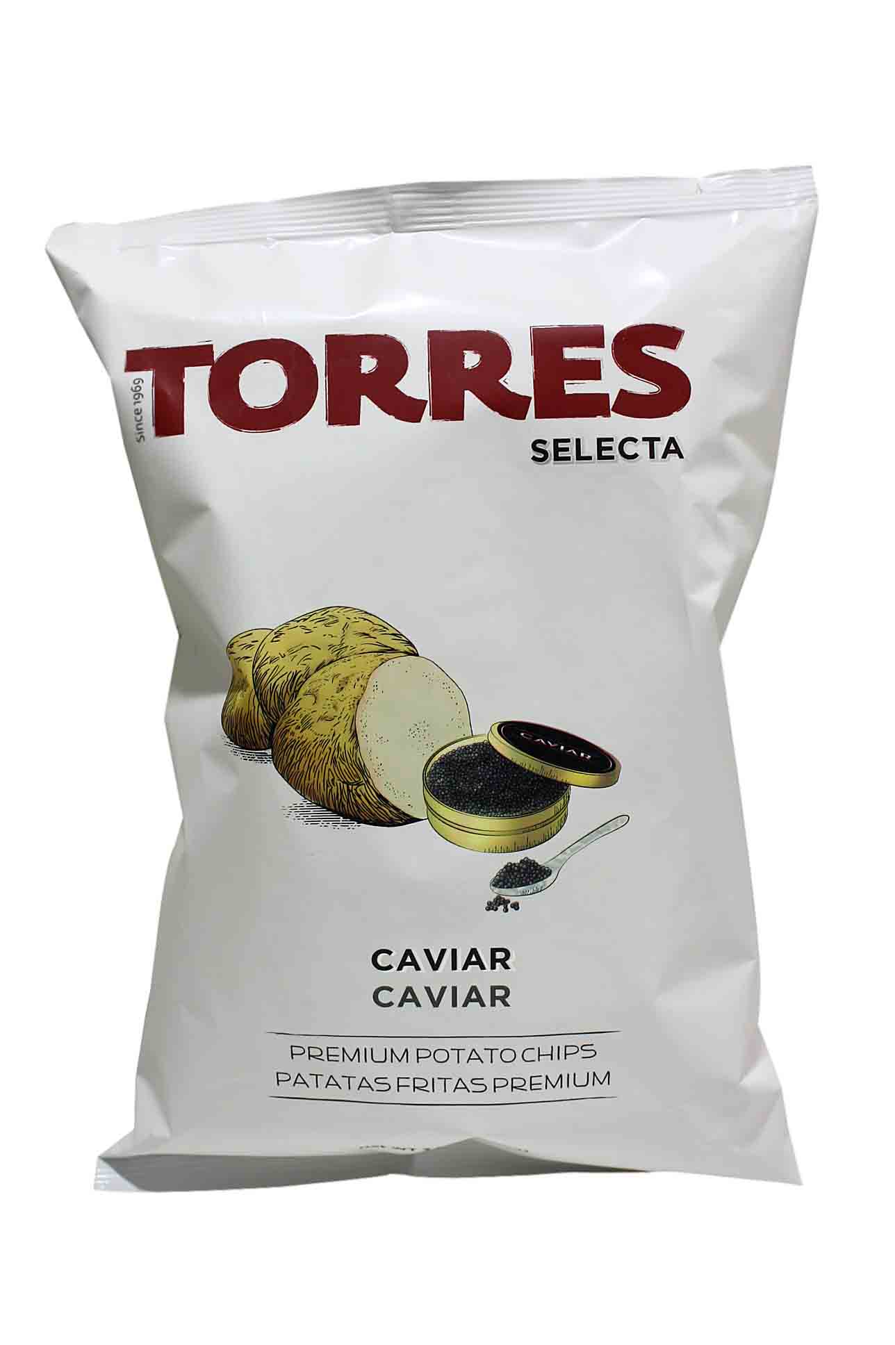 Patatas sabor caviar