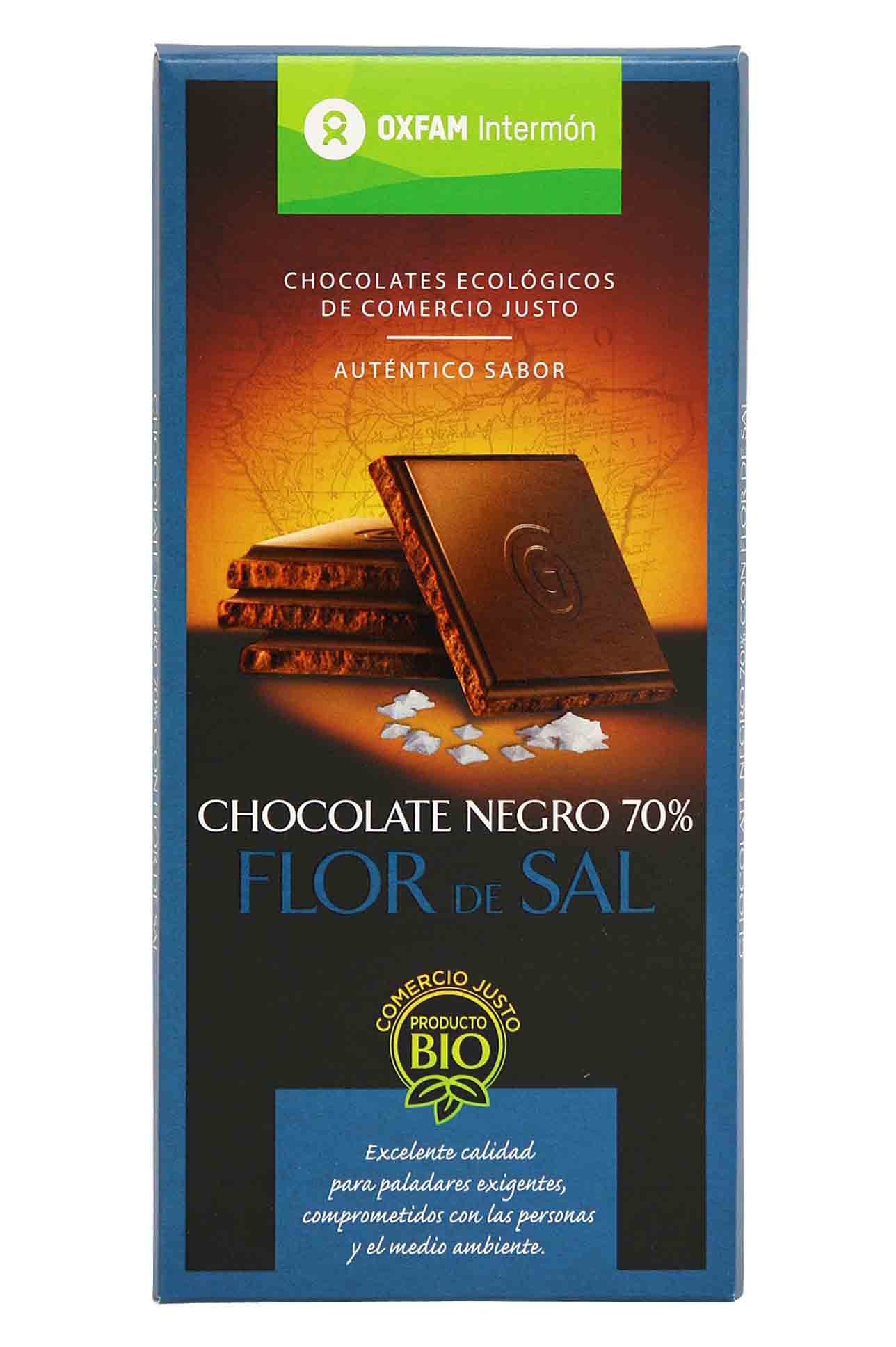 Chocolate Negro Flor De Sal Intermon Oxfam