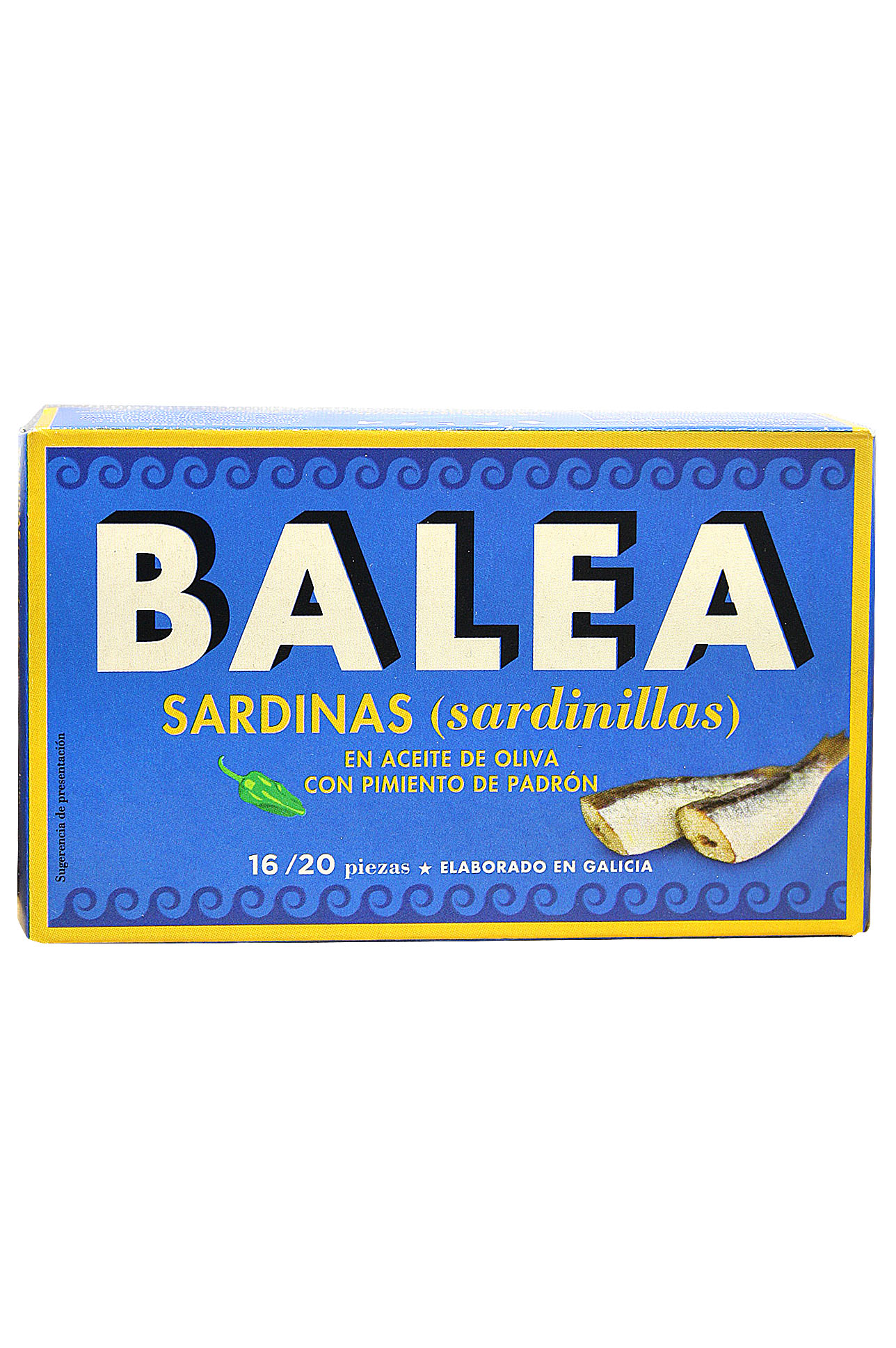 Sardinillas En Aceite De Oliva Con Pimiento Del Padrón Balea