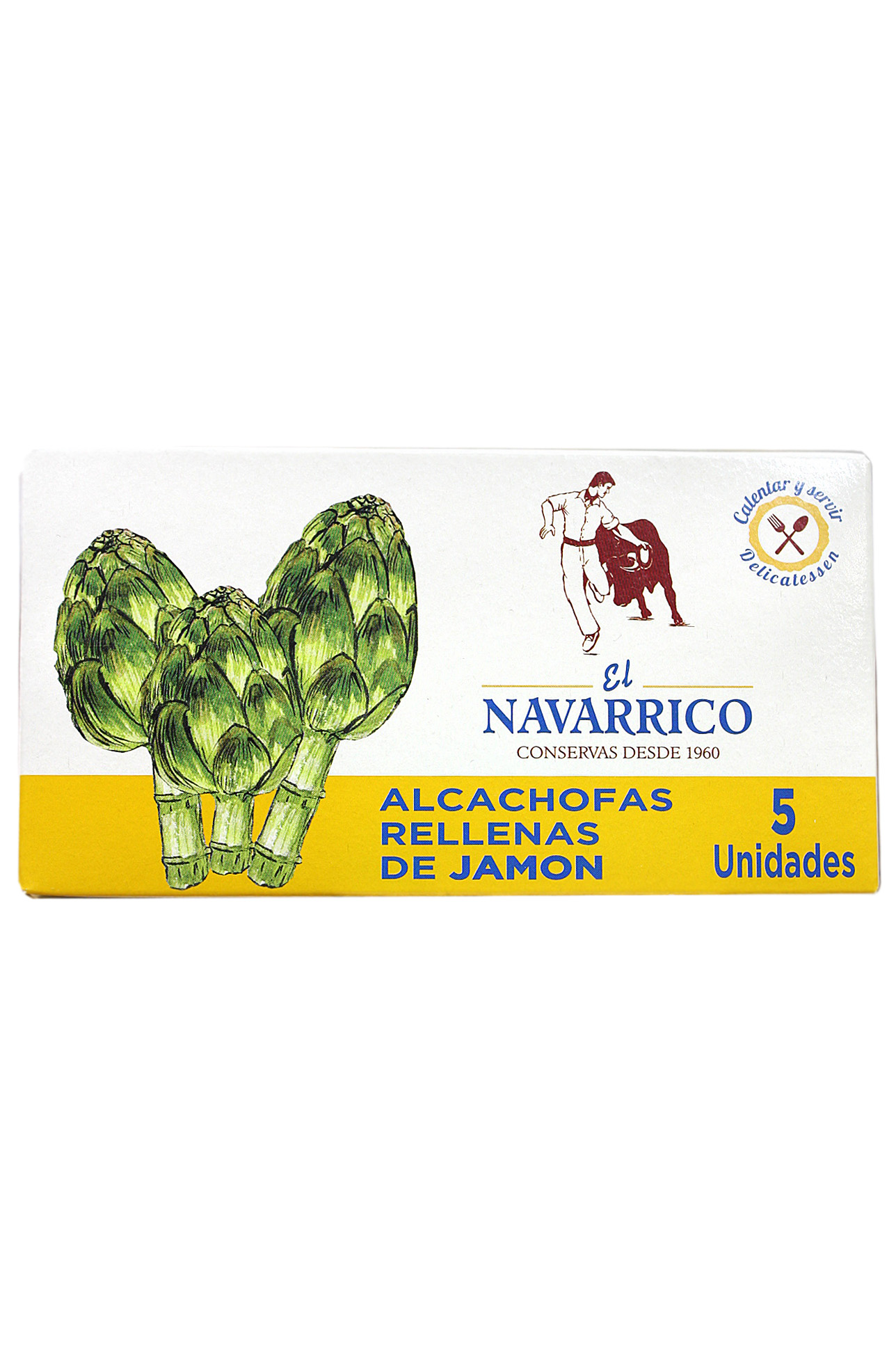 Alcachofas rellenas de jamón