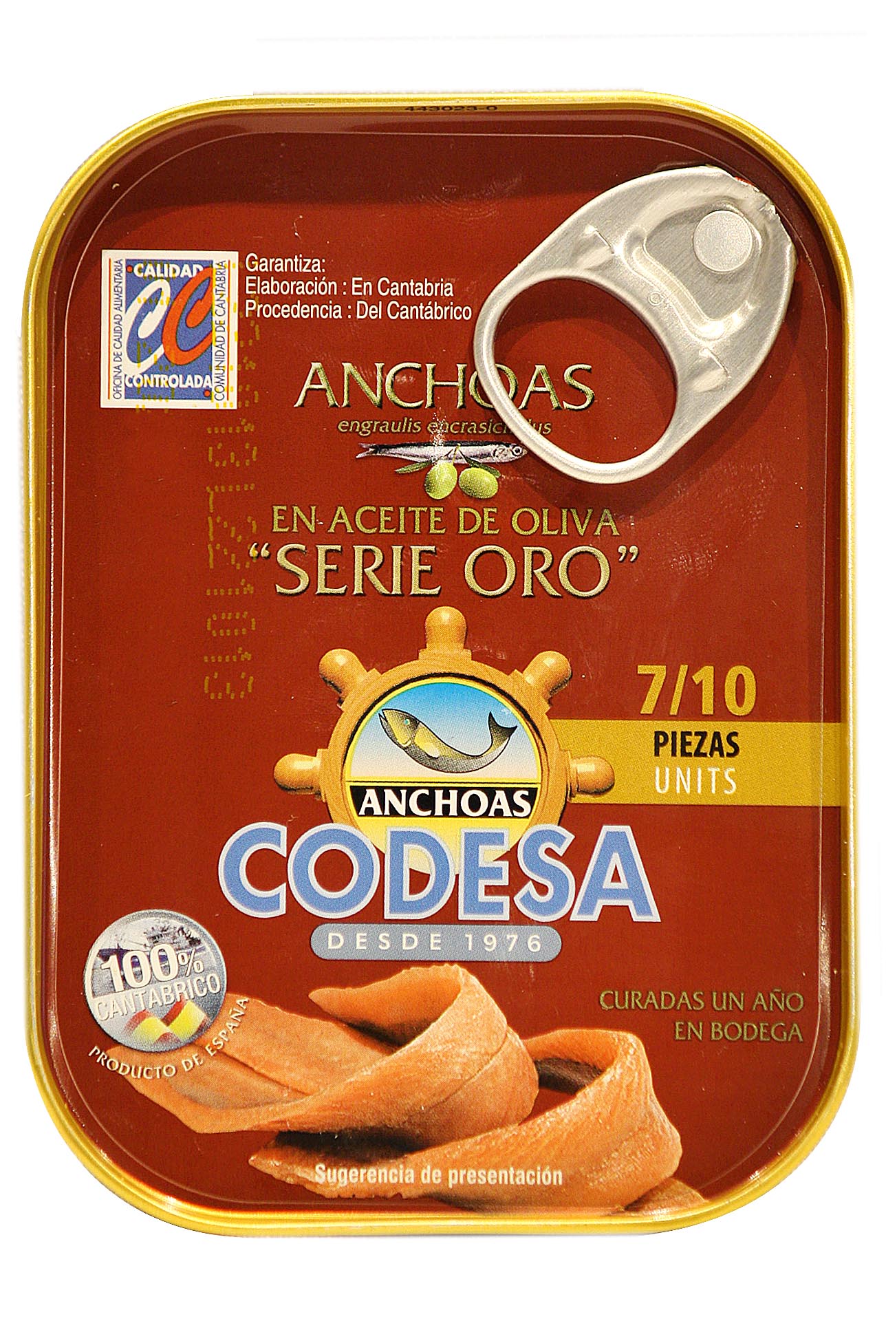 Anchoas En Aceite De Oliva Serie Oro Codesa