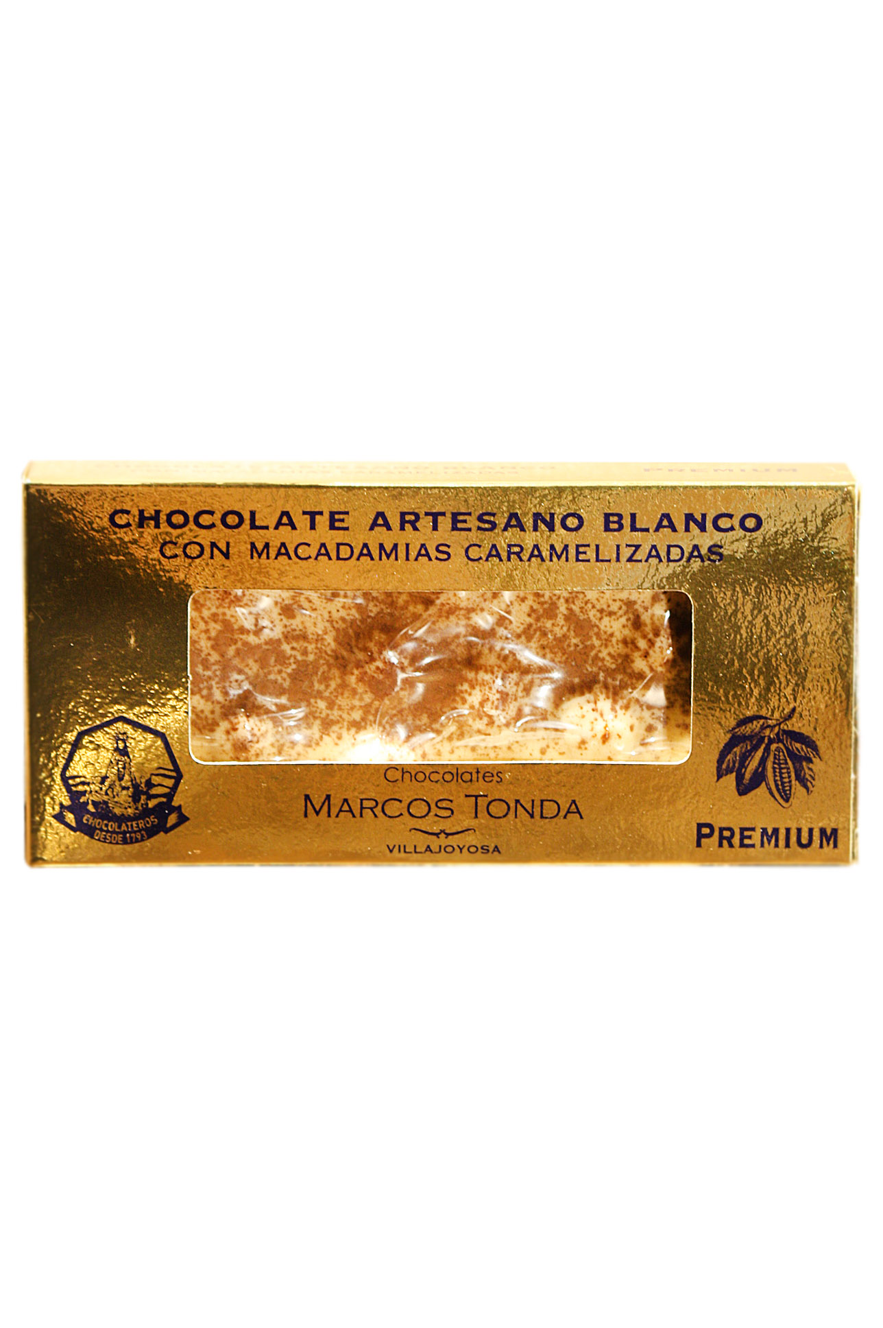 Chocolate Blanco Con Macadamias Marcos Tonda