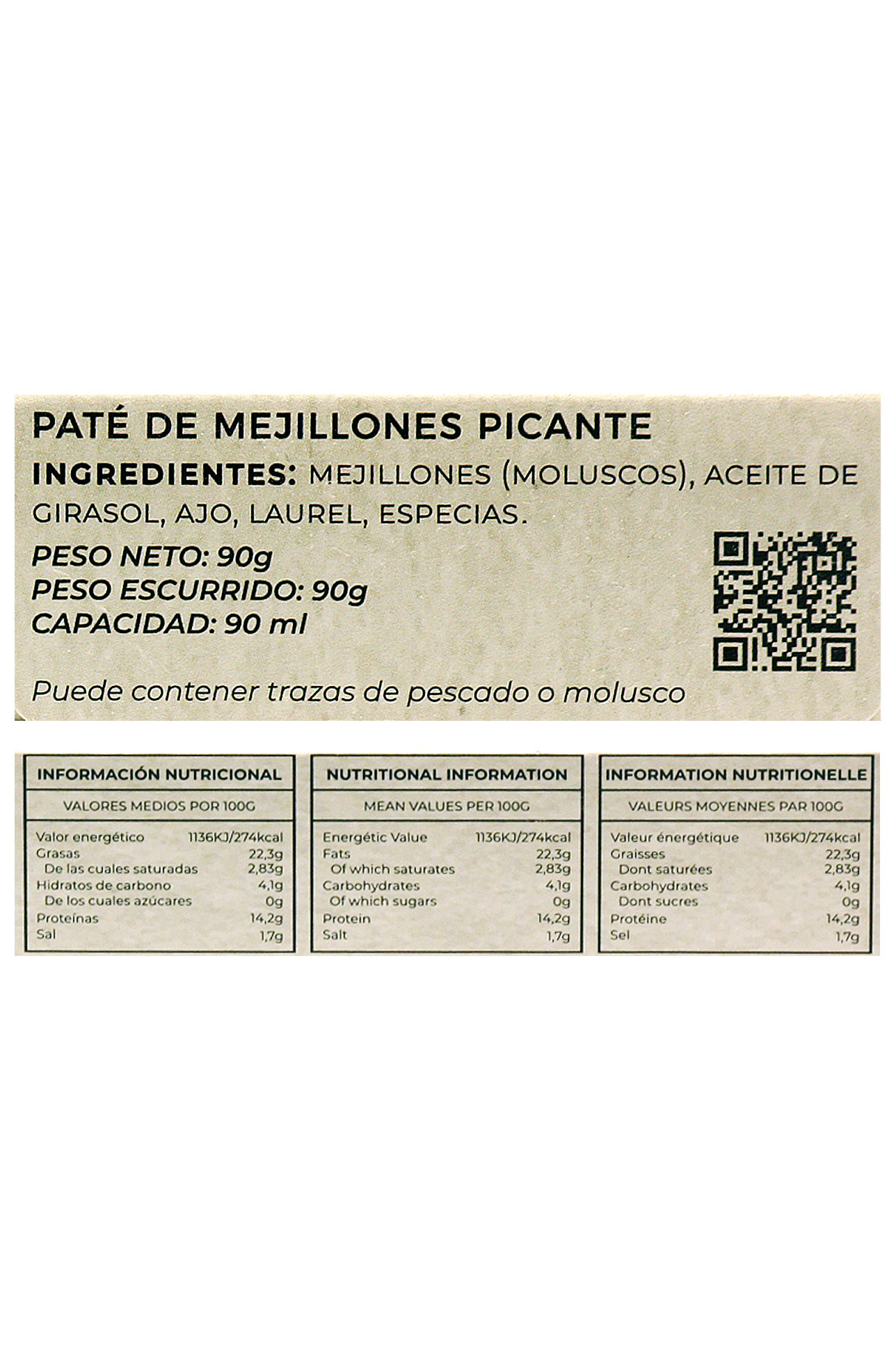 PM89: Mejillones picantes paté