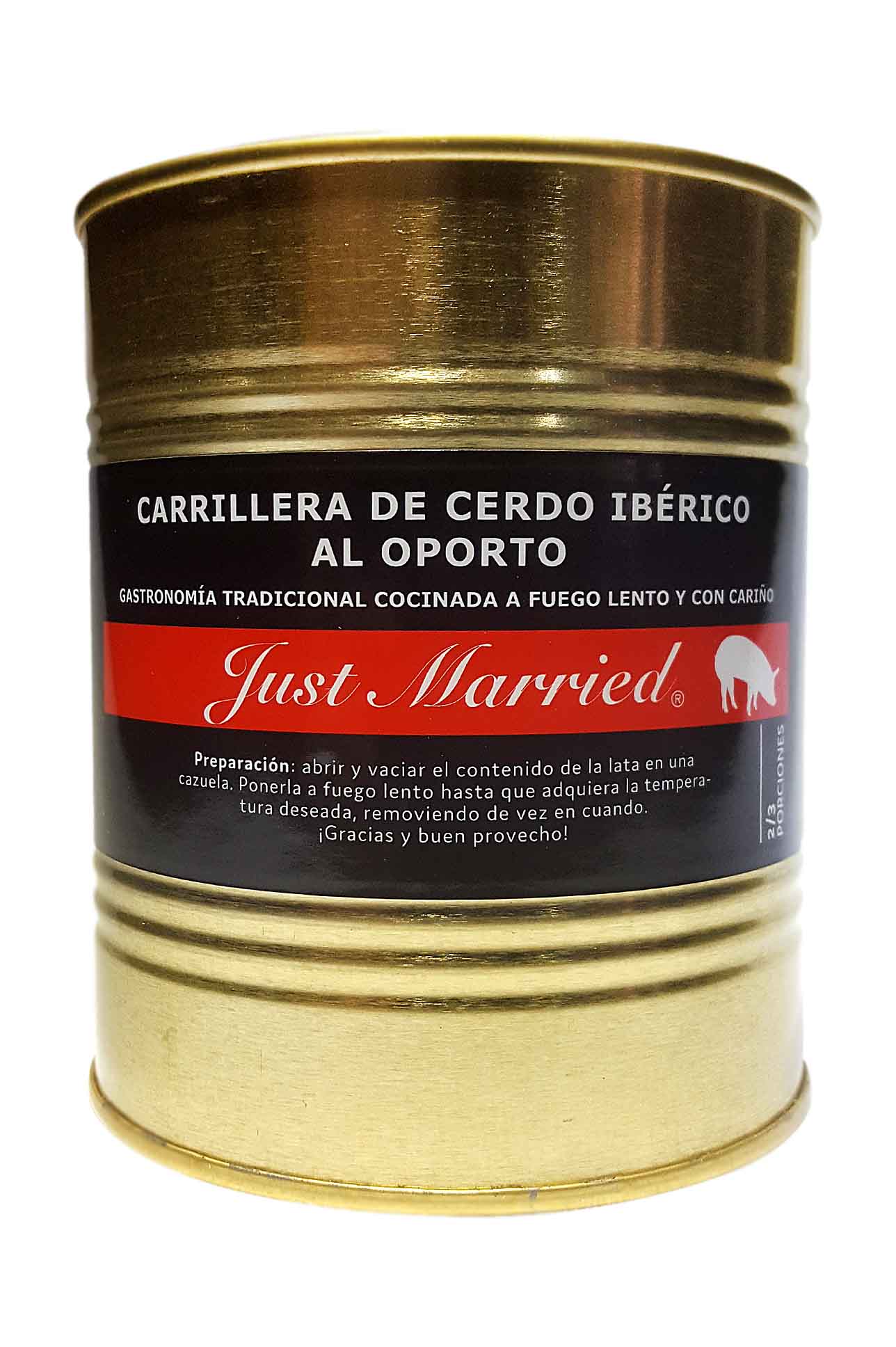 Carrillera De Cerdo Ibérico Al Oporto Just married