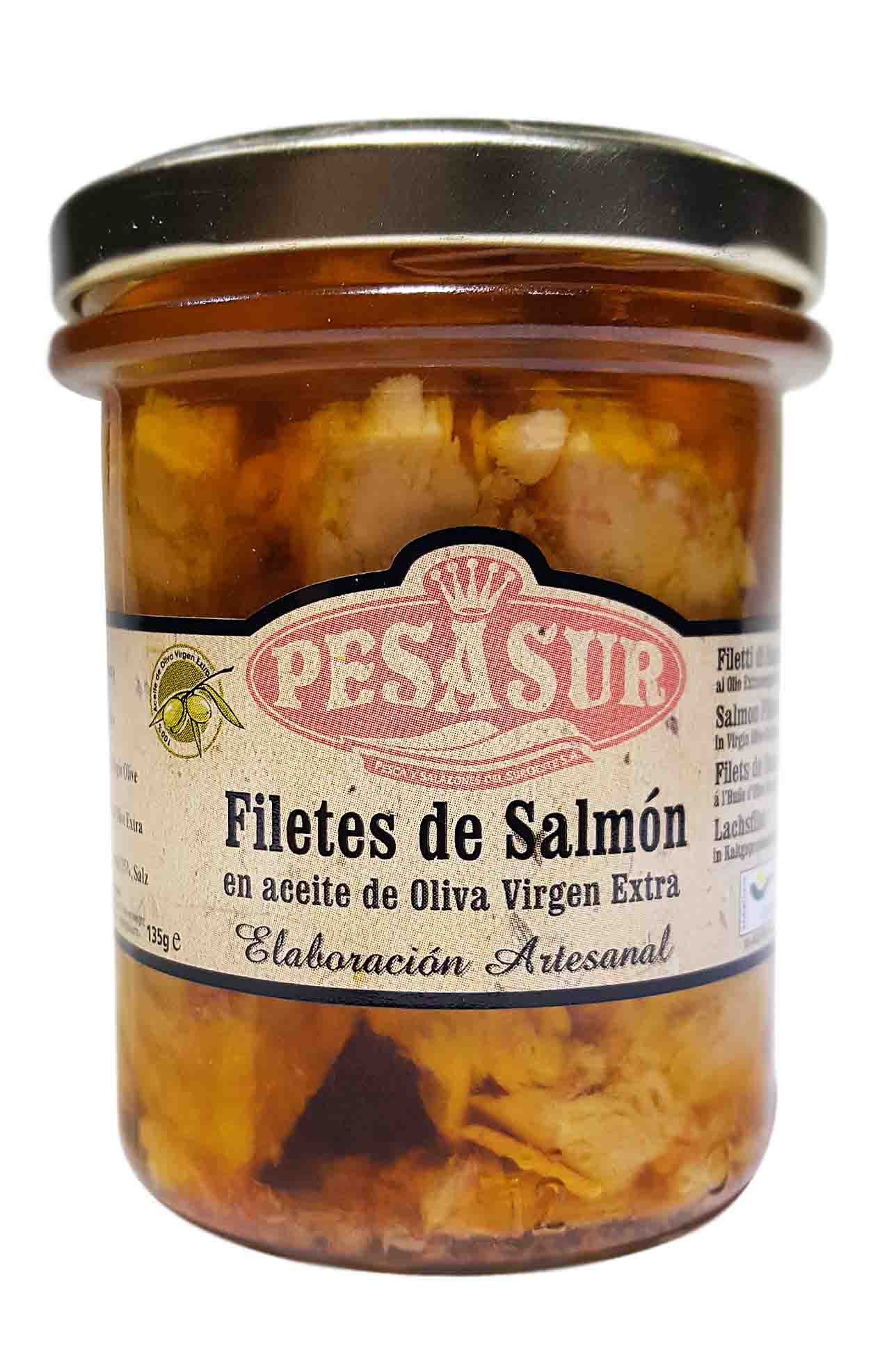 Salmón En Aceite De Oliva Virgen Extra Pesasur